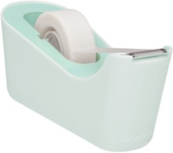 Plakbandhouder Scotch C18 mint + 1rol tape 1 Stuk
