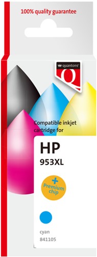 Inktcartridge Quantore Hp 953XL F6u16cn hc blauw 1 Stuk