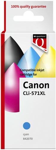 Inktcartridge Quantore Canon Cli-571XL blauw 1 Stuk
