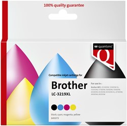 Inktcartridge Quantore Brother Lc-3219XL zw+3kl 1 Stuk