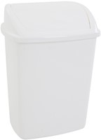 AFVALBAK MET SWING DEKSEL 26 LITER WIT 1 STUK