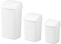 AFVALBAK MET SWING DEKSEL 26 LITER WIT 1 STUK-2
