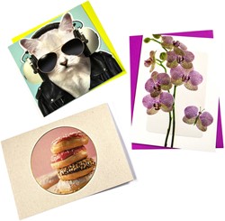 Wenskaart Paperclip zonder tekst 12 stuks 12 Stuk