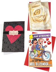 Wenskaart Paperclip navulset getrouwd 6 kaarten 6 Stuk