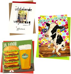 Wenskaart Paperclip navulset verj humor 12 kaarten 12 Stuk