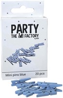 Knijpers Haza mini blauw zak 20 stuks 20 Stuk-2