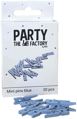 Knijpers Haza mini blauw zak 20 stuks 20 Stuk-2