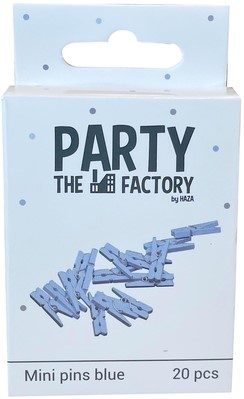 Knijpers Haza mini blauw zak 20 stuks 20 Stuk