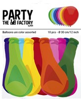 Ballon Haza uni 30cm 10 stuks assorti 10 Stuk