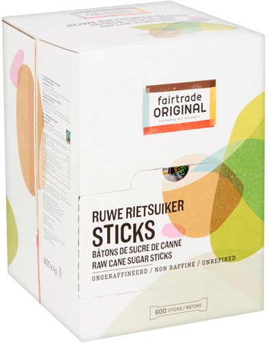 Rietsuikersticks Fairtrade Original 600 stuks 600 Stuk-3