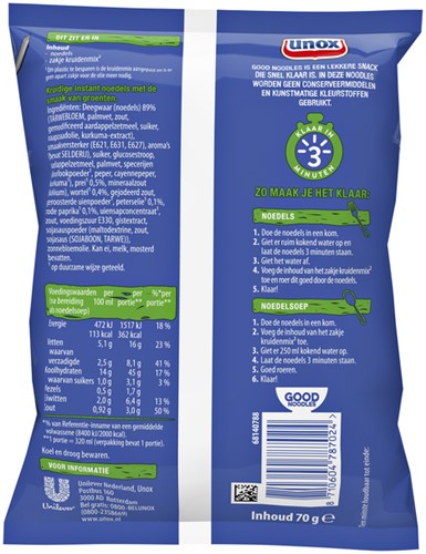 Good Noodles Unox groenten 11 Zak-2