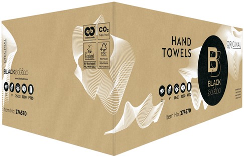 Handdoek BlackSatino PT30 Original 2laags wit 15 Stuk-2