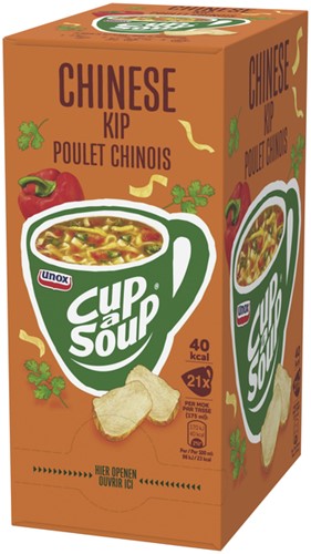 Cup-a-Soup Unox Chinese kip 175ml 21 Zak-2