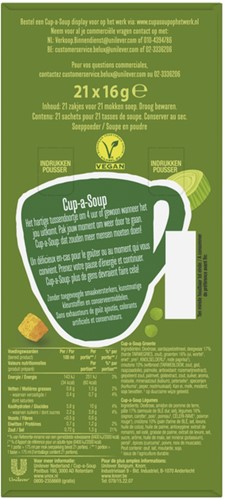 Cup-a-Soup Unox groente 175ml 21 Zak-3