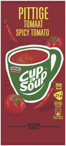 Cup-a-Soup Unox pittige tomaat 175ml 21 Zak-2