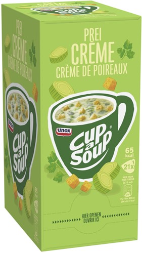 Cup-a-Soup Unox prei-creme 175ml 21 Zak-1