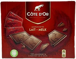 Chocolade Cote d'Or mignonnette melk 120x10 gram 120 Stuk