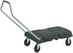 Transportkar Rubbermaid Triple Trolley 225kg zwart 1 Stuk