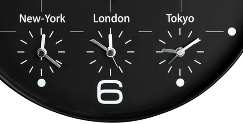 Wandklok Unilux On Time dia 30.5cm zwart/wit 1 Stuk-2