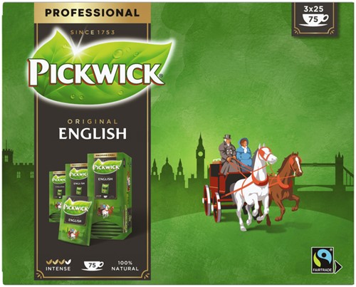 Thee Pickwick Fair Trade English 25x2.5gr 25 Stuk