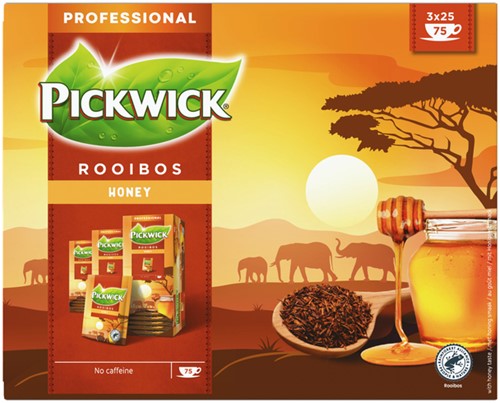 Thee Pickwick rooibos honey 25x1.5gr 25 Stuk