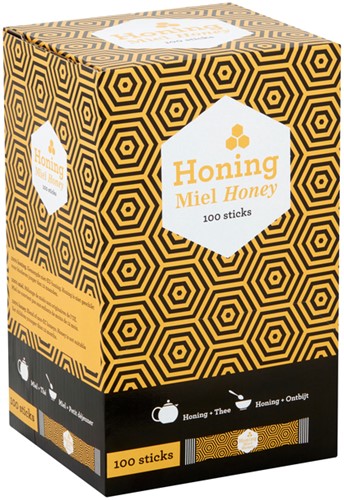 Honingsticks Van Oordt 100 stuks 100 Stuk-3
