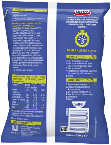 Good Noodles Unox oosterse kip 11 Zak-3