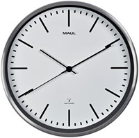 Wandklok MAUL Fly RC 305x45mm alu wt batterij 1 Stuk