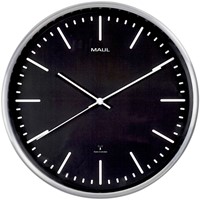 Wandklok MAUL Fly RC 305x45mm alu zw batterij 1 Stuk