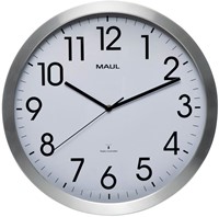 Wandklok MAUL Move RC 400x45mm alu wt batterij 1 Stuk