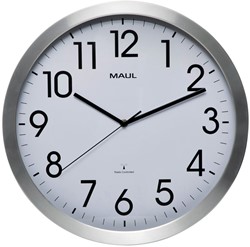 Wandklok MAUL Move RC 400x45mm alu wt batterij 1 Stuk
