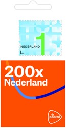 Postzegel Nederland Waarde 1 zelfklevend 200st 200 Stuk