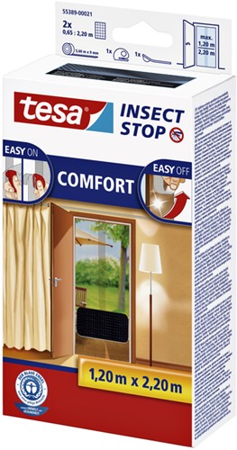 Insectenhor tesa Comfort deur 2x 0.65x2.2m zw 1 Stuk-3