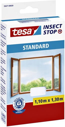 Insectenhor tesa STANDARD raam 1.10x1.30m wit 1 Stuk