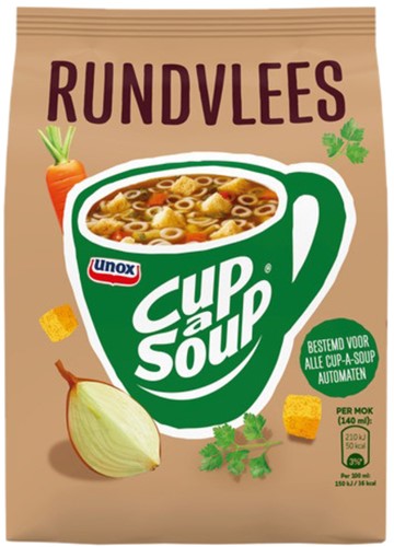 Cup-a-Soup Unox machinezak rundvlees 140ml 40 portie-2