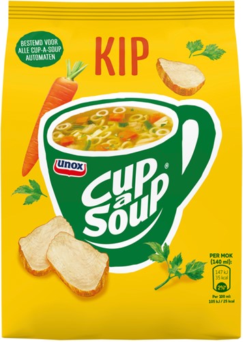 Cup-a-Soup Unox machinezak kip 140ml 40 portie-2