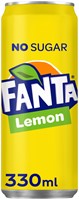 Frisdrank Fanta lemon zero blik 330ml 330 Milliliter