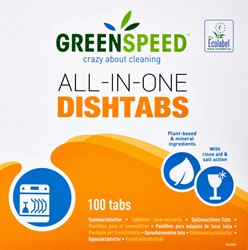 Vaatwastablet Greenspeed all-in-one 100stuks 100 Stuk