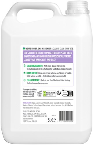 Handzeep Ecover lavendel 5 liter 1 Fles-2