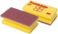 Schuurspons Scotch-Brite delicaat 70x130mm geel 10 Stuk