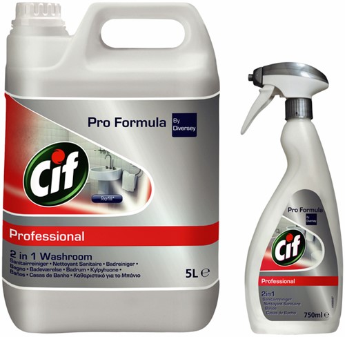 Sanitairreiniger Cif Professional spray 750ml 1 Fles-2