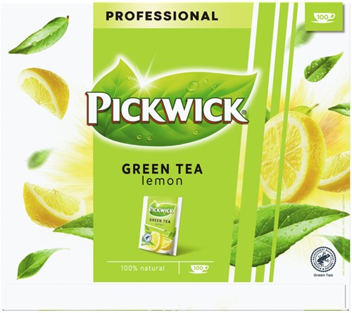 Thee Pickwick green original lemon 100x2gr 100 Stuk