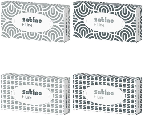 Facial tissues Satino HiLine 100 vel wit 206450 100 Vel-2