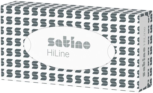 Facial tissues Satino HiLine 100 vel wit 206450 100 Vel-1