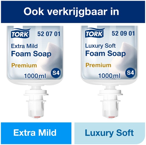 Handzeep Tork S4 Premium schuim 1000ml mild 1000 Milliliter-3