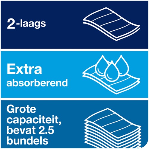 Handdoek Tork H2 Premium 2laags 212x255mm wit 21 Stuk-2