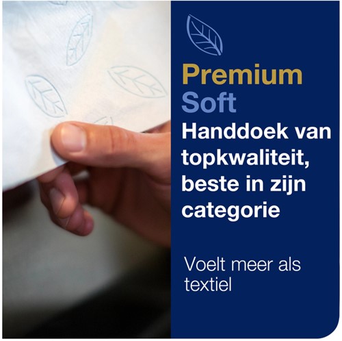 Handdoek Tork H2 Premium 2laags 212x255mm wit 21 Stuk-3