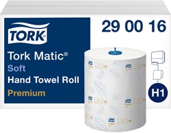 Handdoekrol Tork H1 Premium 2laags 100m wit 6 Rol