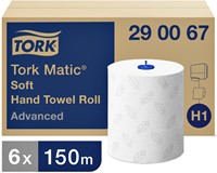Handdoekrol Tork H1 Advanced 2laags 150m wit 6 Rol