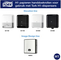Handdoekrol Tork H1 Advanced 2laags 150m wit 6 Rol-3